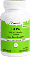 DLPA DL-Phenylalanine -- 500 mg - 60 Capsules (Капсулы) Vitacost