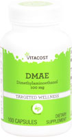 DMAE - 100 мг - 100 капсул - Vitacost Vitacost