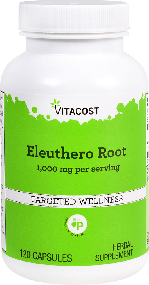 Eleuthero Root -- 1000 mg per serving - 120 Capsules (Капсулы) Vitacost