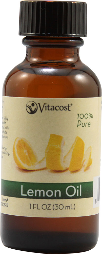 Эфирные масла Vitacost 100% Pure Lemon — 1 жидкая унция (30 мл) Vitacost