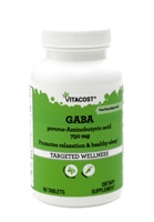 Vitacost GABA Gamma - аминомасляная кислота - 750 мг - 90 таблеток Vitacost