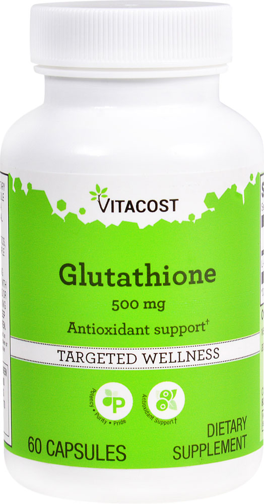 Glutathione -- 500 mg - 60 Capsules (Капсулы) Vitacost