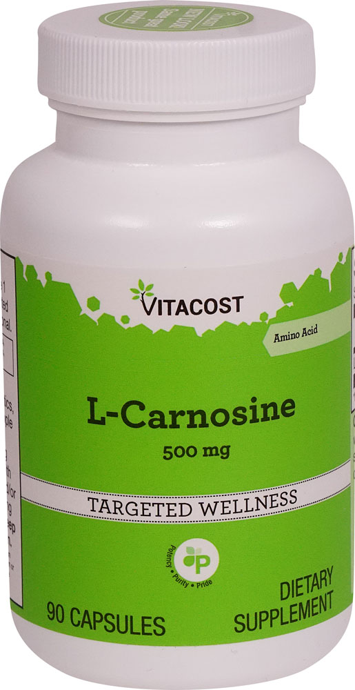 L-Карнозин - 500 мг - 90 капсул - Vitacost Vitacost