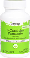 Vitacost L-карнитин фумарат -- 500 мг -- 60 капсул Vitacost