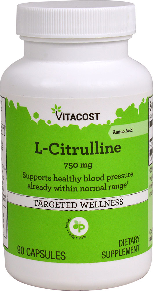 Vitacost L-цитруллин -- 750 мг -- 90 капсул Vitacost