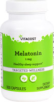 Melatonin -- 1 mg - 300 Capsules (Капсулы) Vitacost