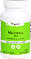 Melatonin -- 3 mg - 100 Capsules (Капсулы) Vitacost