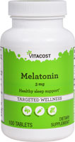 Мелатонин - 3 мг - 100 таблеток - Vitacost Vitacost