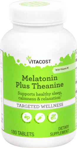 Vitacost Melatonin Plus Theanine - 180 таблеток Vitacost