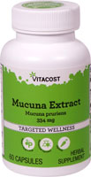 Mucuna Extract - Standardized -- 334 mg - 60 Capsules (Капсулы) Vitacost