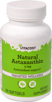 Натуральный астаксантин Vitacost — 5 мг — 60 капсул Vitacost