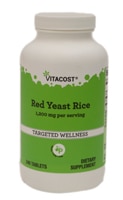 Красный дрожжевой рис - 1200 мг на порцию - 240 таблеток - Vitacost Vitacost