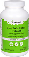 Экстракт родиолы розовой — стандартизированный — 700 мг на порцию — 240 вегетарианских капсул Vitacost