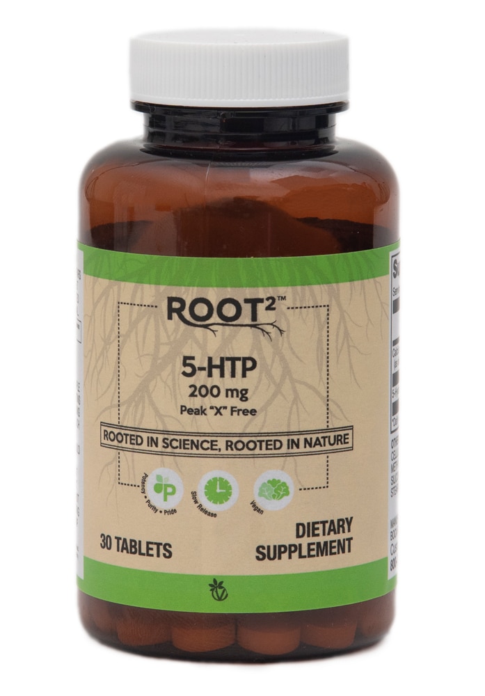 Vitacost Root2 5-HTP медленного высвобождения - веганский - 200 мг - 30 таблеток Vitacost-Root2