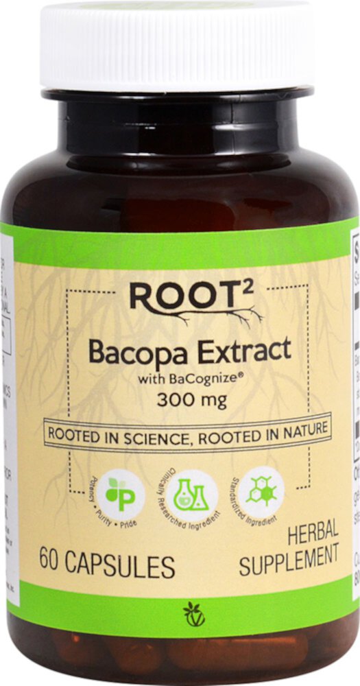 Bacopa Extract Featuring Bacognize® -- 300 mg - 60 Capsules (Капсулы) Vitacost-Root2