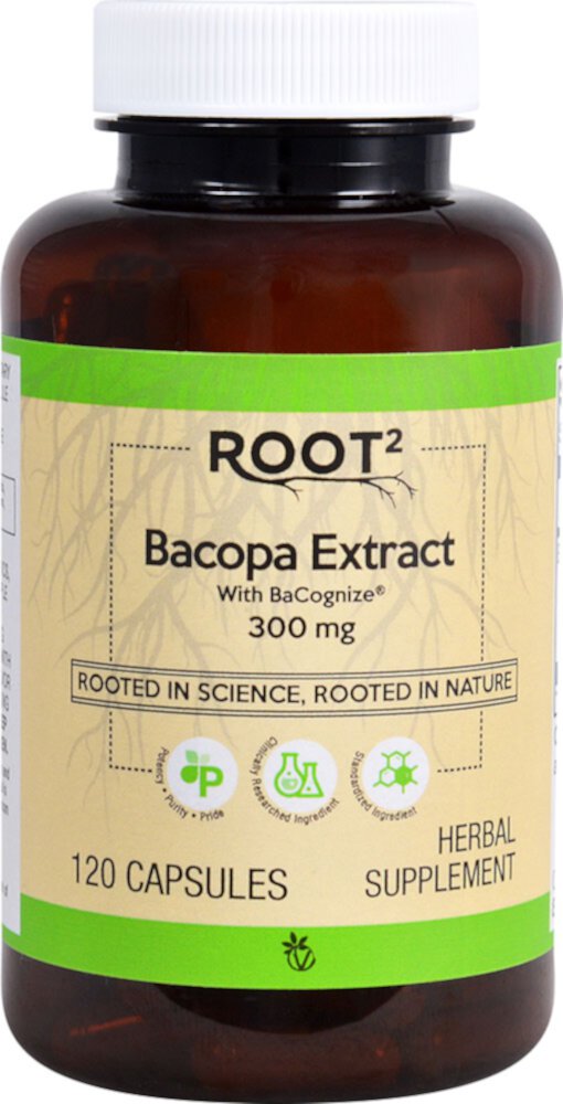 Vitacost ROOT2 Экстракт бакопы с Bacognize® -- 300 мг -- 120 капсул Vitacost-Root2