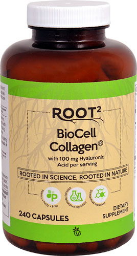 BioCell Collagen® with 100 mg Hyaluronic Acid per serving -- 240 Capsules (Капсулы) Vitacost-Root2