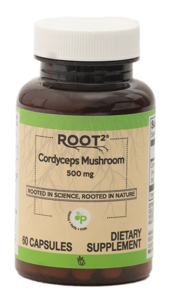 Cordyceps Mushroom -- 500 mg - 60 Capsules (Капсулы) Vitacost-Root2