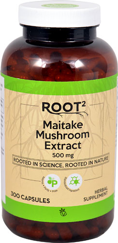 Maitake Mushroom Extract - Standardized -- 500 mg - 300 Capsules (Капсулы) Vitacost-Root2