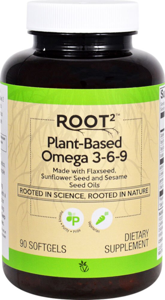 Vitacost ROOT2 Омега 3-6-9 на растительной основе -- 90 вегетарианских мягких таблеток Vitacost-Root2