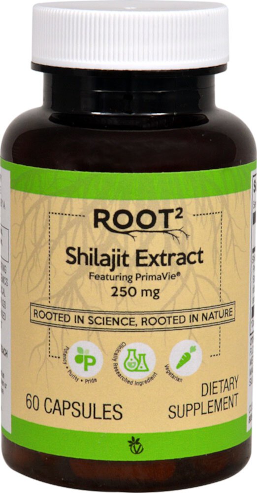 Shilajit Extract Featuring PrimaVie® -- 250 mg - 60 Capsules (Капсулы) Vitacost-Root2