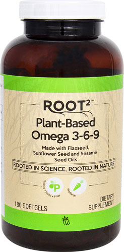 Vitacost ROOT2 Омега 3-6-9 на растительной основе -- 180 вегетарианских мягких капсул Vitacost-Root2