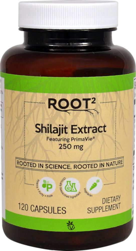 Shilajit Extract Featuring PrimaVie® -- 250 mg - 120 Capsules (Капсулы) Vitacost-Root2