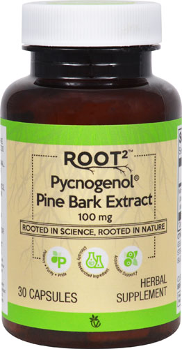 Pycnogenol® Pine Bark Extract -- 100 mg - 30 Capsules (Капсулы) Vitacost-Root2