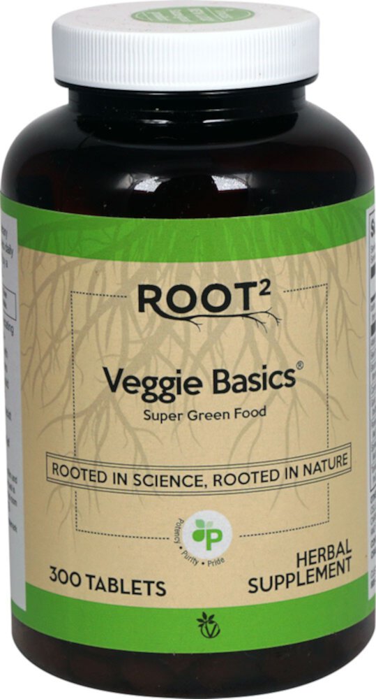 Vitacost ROOT2 Veggie Basics® Super Green Food -- 300 таблеток Vitacost-Root2