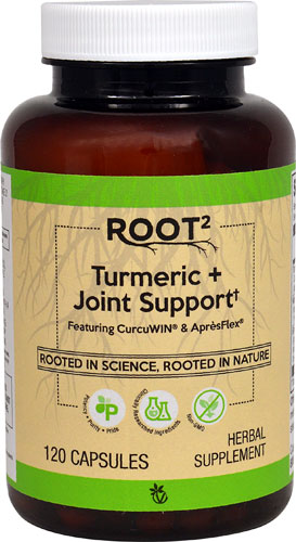 Turmeric + Joint Support Featuring CurcuWIN® & ApresFlex® -- 120 Capsules (Капсулы) Vitacost-Root2