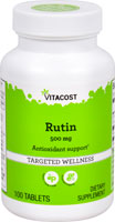 Рутин - 500 мг - 100 таблеток - Vitacost Vitacost