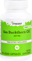 Sea Buckthorn Oil - Omega 7 -- 450 mg - 30 Liquid Capsules (Жидкие капсулы) Vitacost