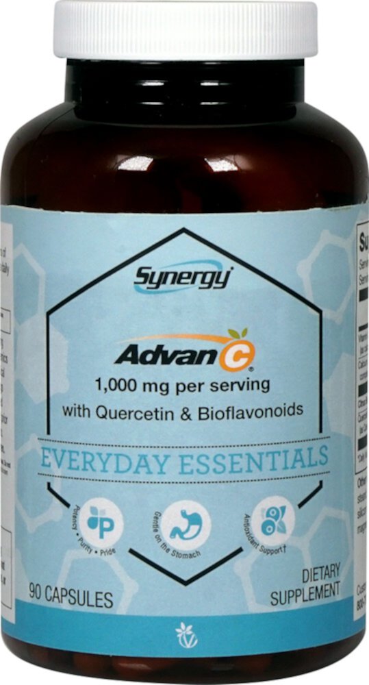 Vitacost Synergy Advan-C® 1000 мг на порцию с кверцетином и биофлавоноидами -- 1000 мг -- 90 капсул Vitacost-Synergy