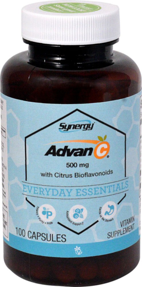 Advan-C® с Цитрусовыми Биофлавоноидами - 500 мг - 100 Капсул - Vitacost-Synergy Vitacost-Synergy
