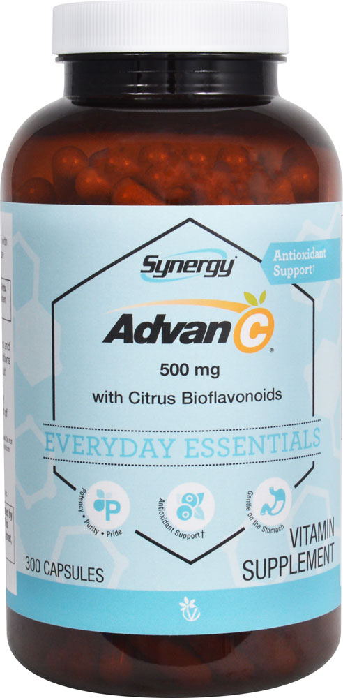 Advan-C® с цитрусовыми биофлавоноидами - 500 мг - 300 капсул - Vitacost-Synergy Vitacost-Synergy