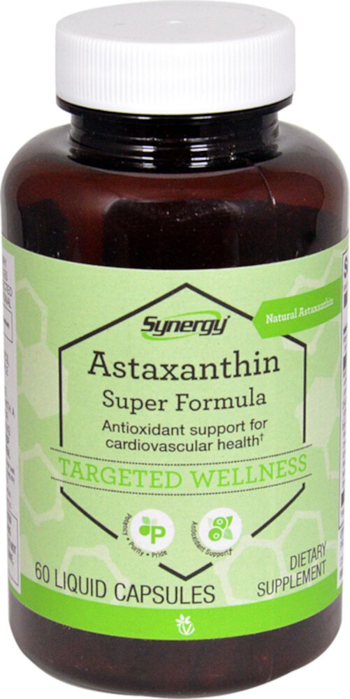 Экстракт антиоксидантов. Vitacost-Synergy Astaxanthin. БАД для сердца. БАДЫ для сердца и сосудов. Пантетин в препаратах.
