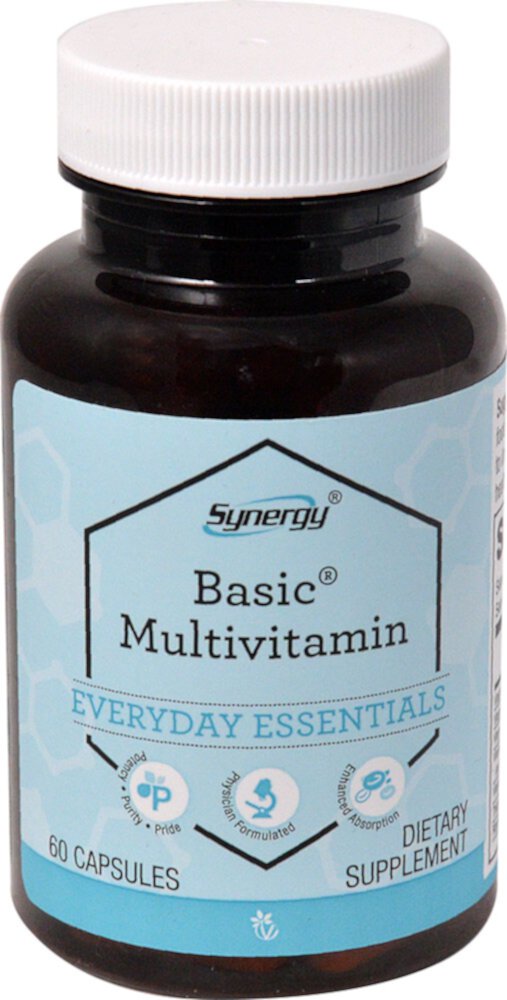 Мультивитамины Basic®, 60 капсул Vitacost-Synergy