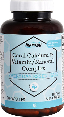 Коралловый кальций и витаминно-минеральный комплекс - 90 капсул - Vitacost-Synergy Vitacost-Synergy