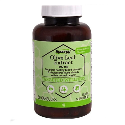 Экстракт оливковых листьев - стандартизированный - 500 мг - 60 капсул Vitacost-Synergy