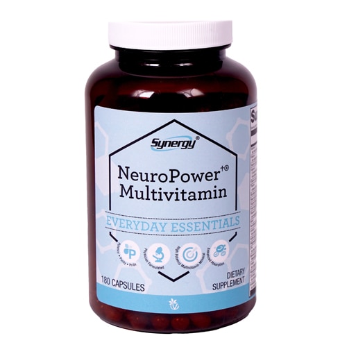 Комплекс мультивитаминов NeuroPower 180 капсул - 22 витамина и минерала, антиоксиданты Vitacost-Synergy