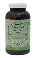 Экстракт оливковых листьев - стандартизированный - 500 мг - 300 капсул Vitacost-Synergy