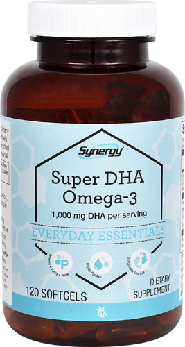 Super DHA Omega-3 -- 1000 mg - 120 Softgels (Мягкие капсулы) Vitacost-Synergy