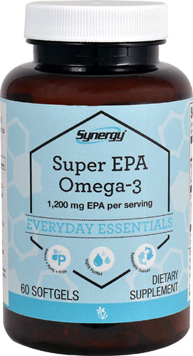 Super EPA Omega-3 -- 1200 mg - 60 Softgels (Мягкие капсулы) Vitacost-Synergy