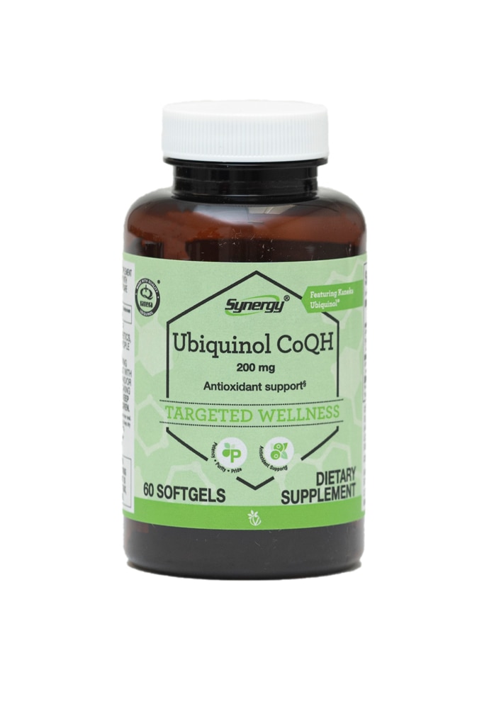 Ubiquinol CoQH с канека-убихинолом, 200 мг, 60 мягких таблеток Vitacost-Synergy