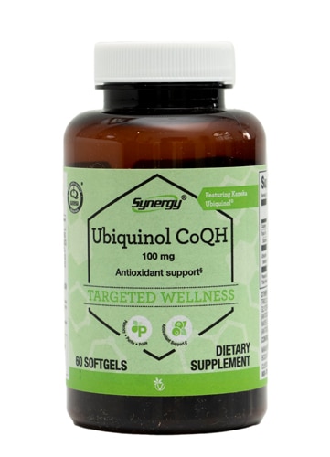 Vitacost Synergy Ubiquinol CoQH с Kaneka Ubiquinol® -- 100 мг -- 60 мягких таблеток Vitacost-Synergy