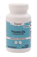 Vitamin D3 as Cholecalciferol -- 25 mcg (1000 IU) - 300 Capsules (Капсулы) Vitacost