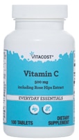 Vitamin C including Rose Hips -- 500 mg - 100 Tablets (Таблетки) Vitacost