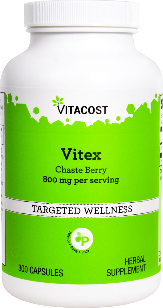 Vitex Chaste Berry -- 800 mg per serving - 300 Capsules (Капсулы) Vitacost