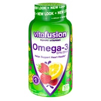 Vitafusion Omega 3 EPA DHA Натуральный ягодный лимонад -- 120 жевательных таблеток Vitafusion