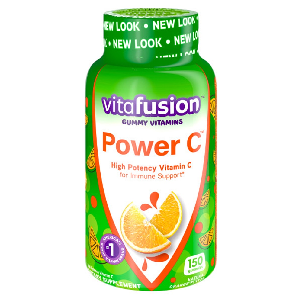 Power C™ Высокая дозировка Витамина C Натуральный Апельсин - 150 жевательных конфет - vitafusion Vitafusion